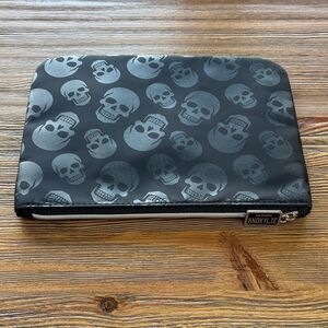 Black Skull Cosmetic Bag NWOT